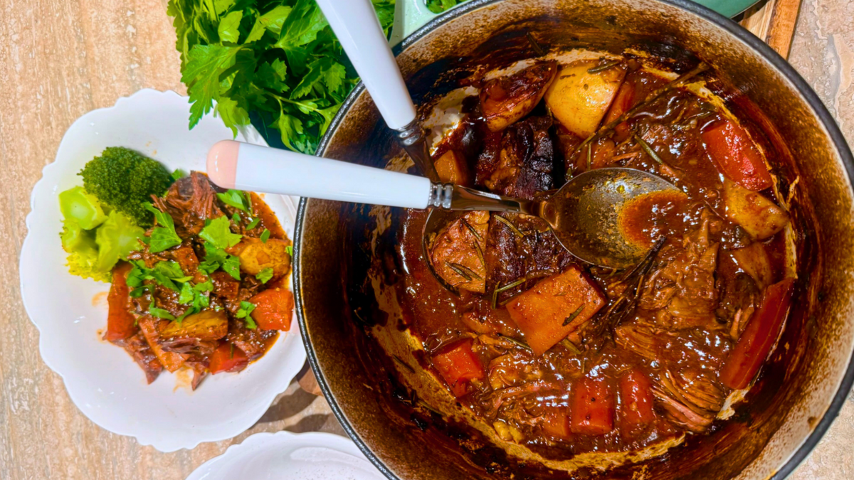 Anna’s Classic Braised Chuck Roast with Root Vegetables