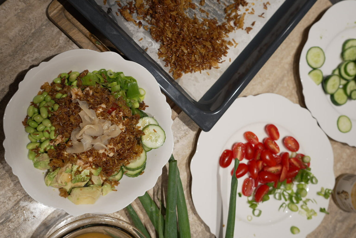 Crispy Rice Cucumber Salad | Recipe