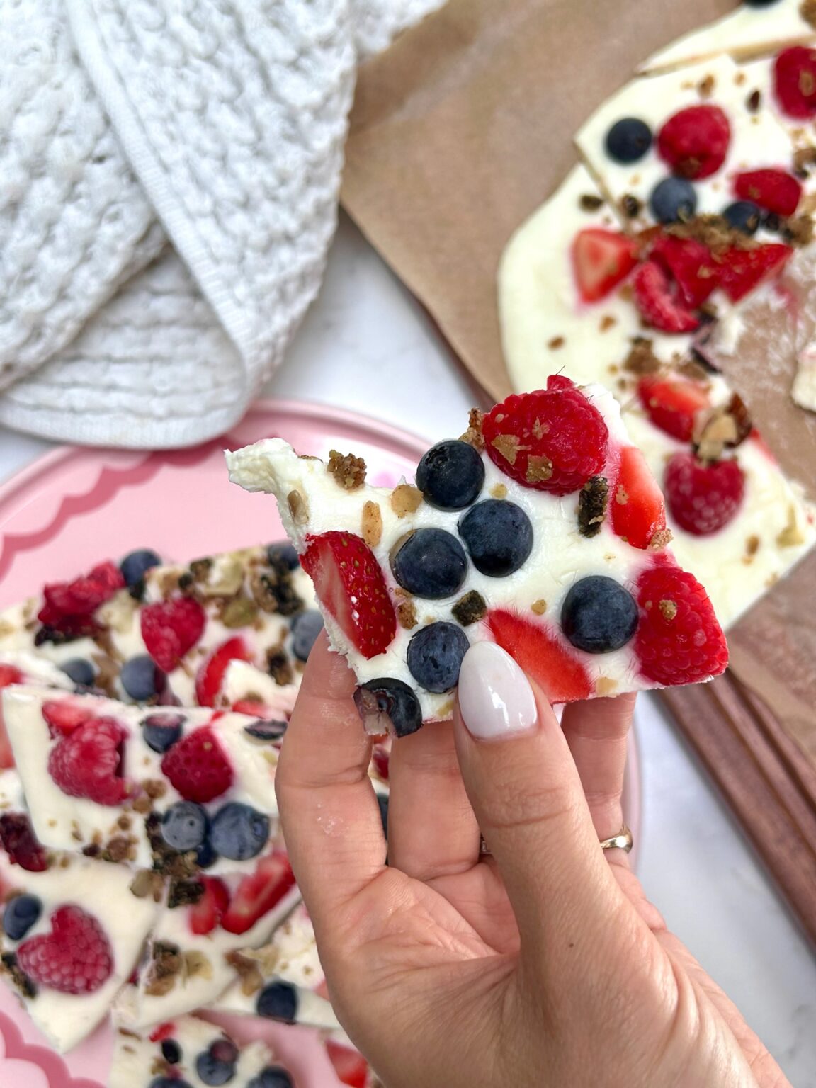Frozen Yoghurt Bark