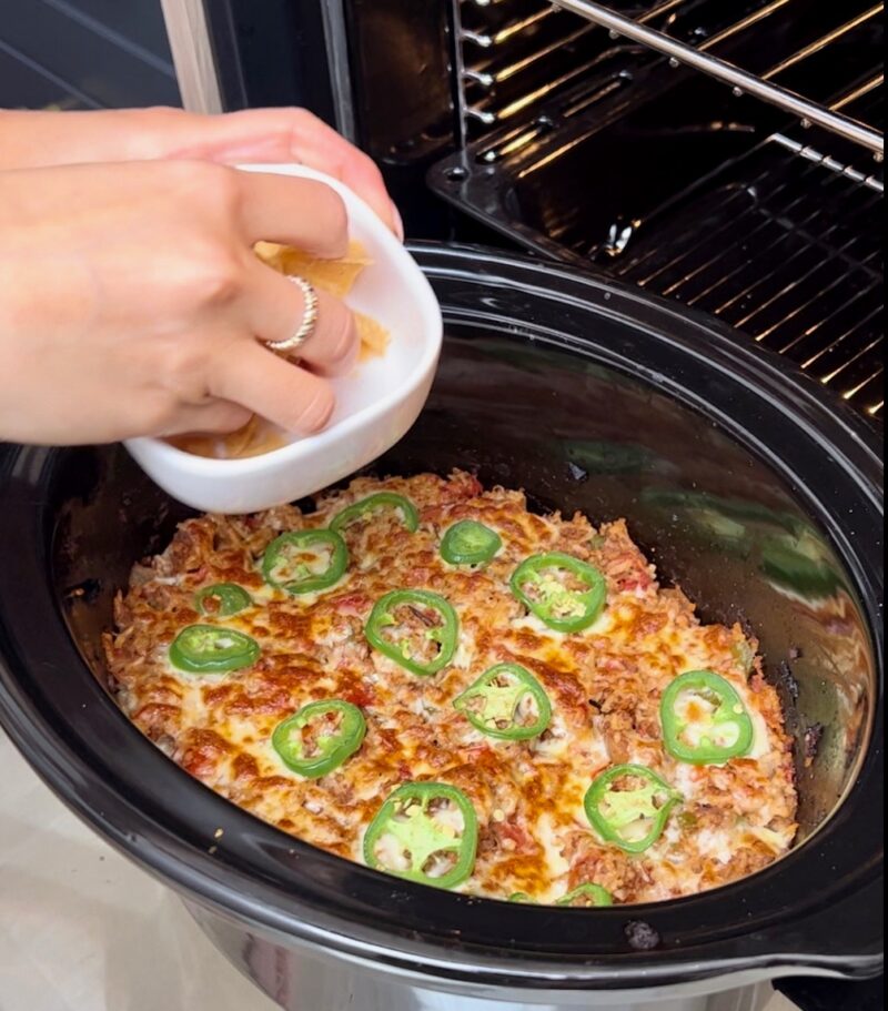 Crunchy Chili Rice Bake