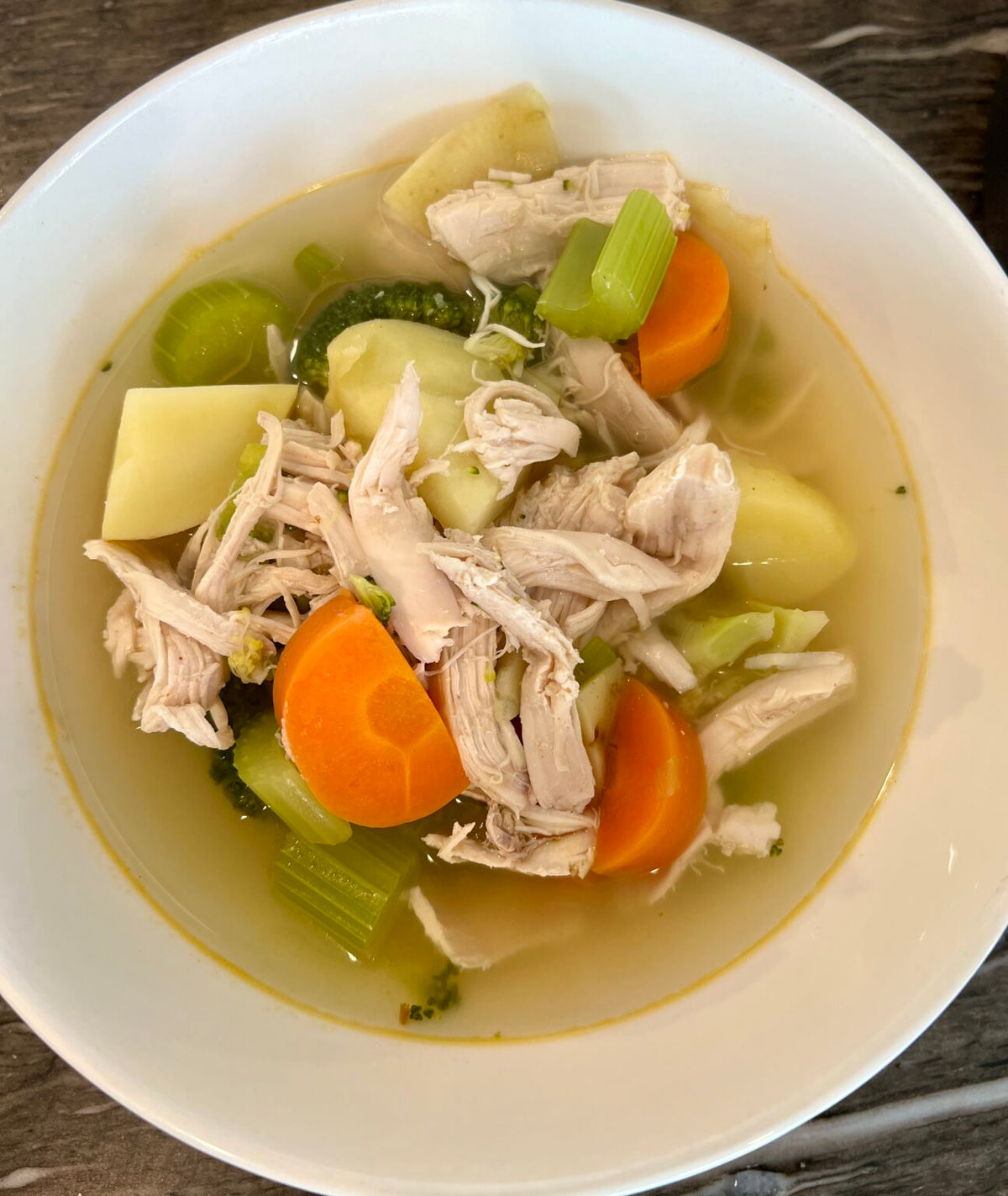 Simple Winter Chicken & Vegetable Soup