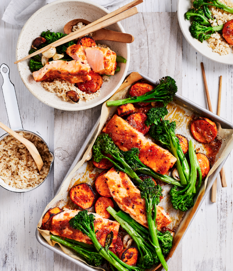 Recipe: One-Pan Japanese Salmon & Veggies