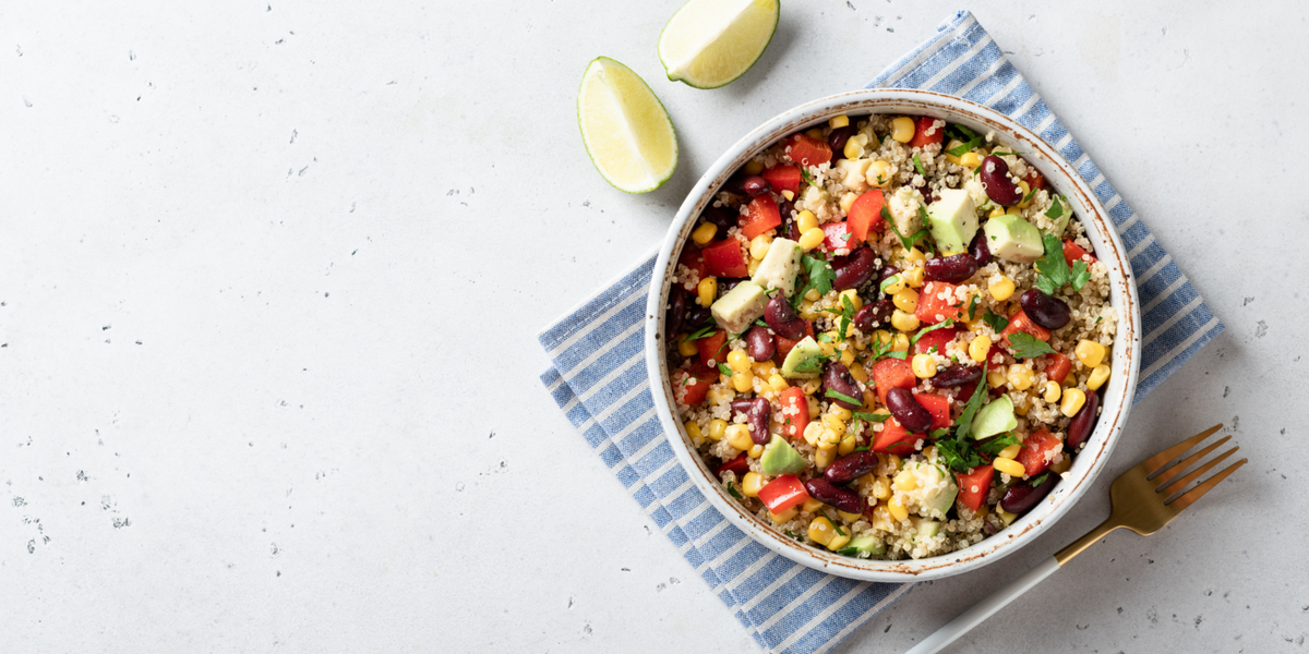 Quinoa and black bean salad