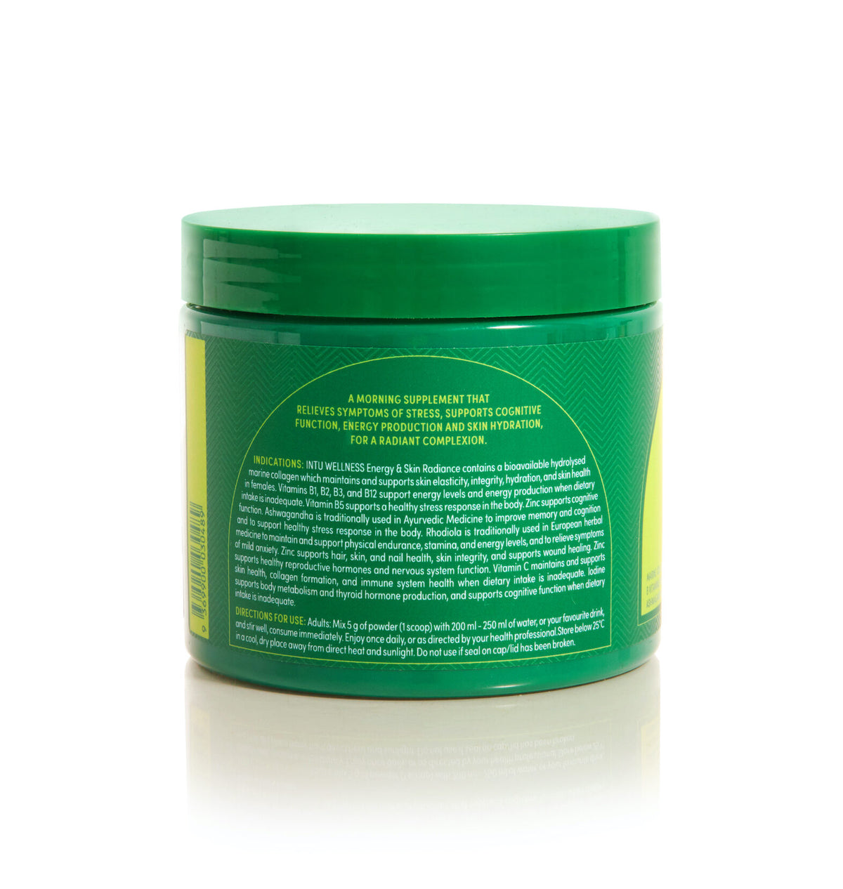Energy & Skin Radiance — original INTU product photography